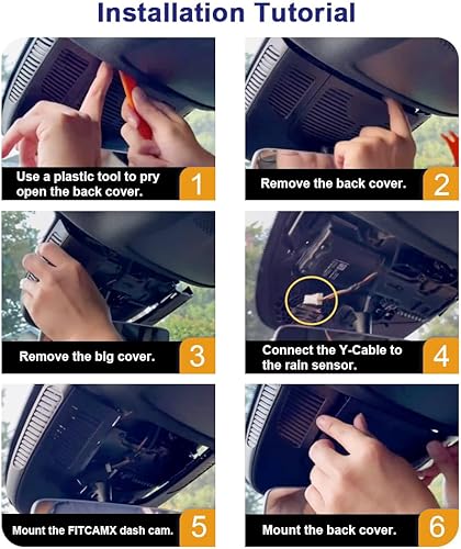 Miniatura 7 de Fitcamx Cámara de tablero frontal 4K+trasera 1080P se adapta para Mercedes-Benz Clase GLC 2023-2026 e híbrida (HD2-6588) Original 2 Cams, aspecto