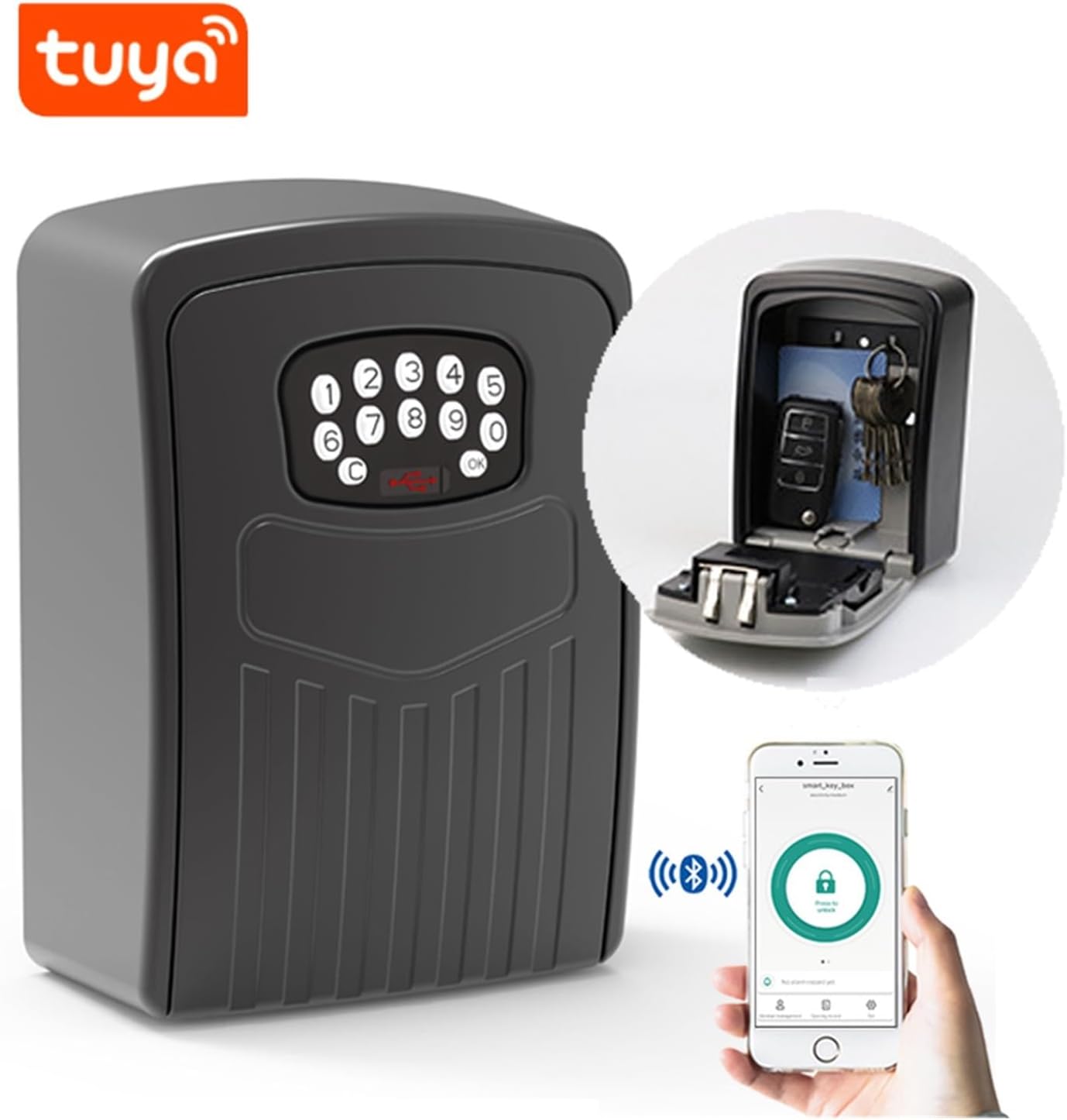 YIY Rock-Solid 金庫 防犯金庫 指紋金庫 生物測定の安全なタッチ YIY