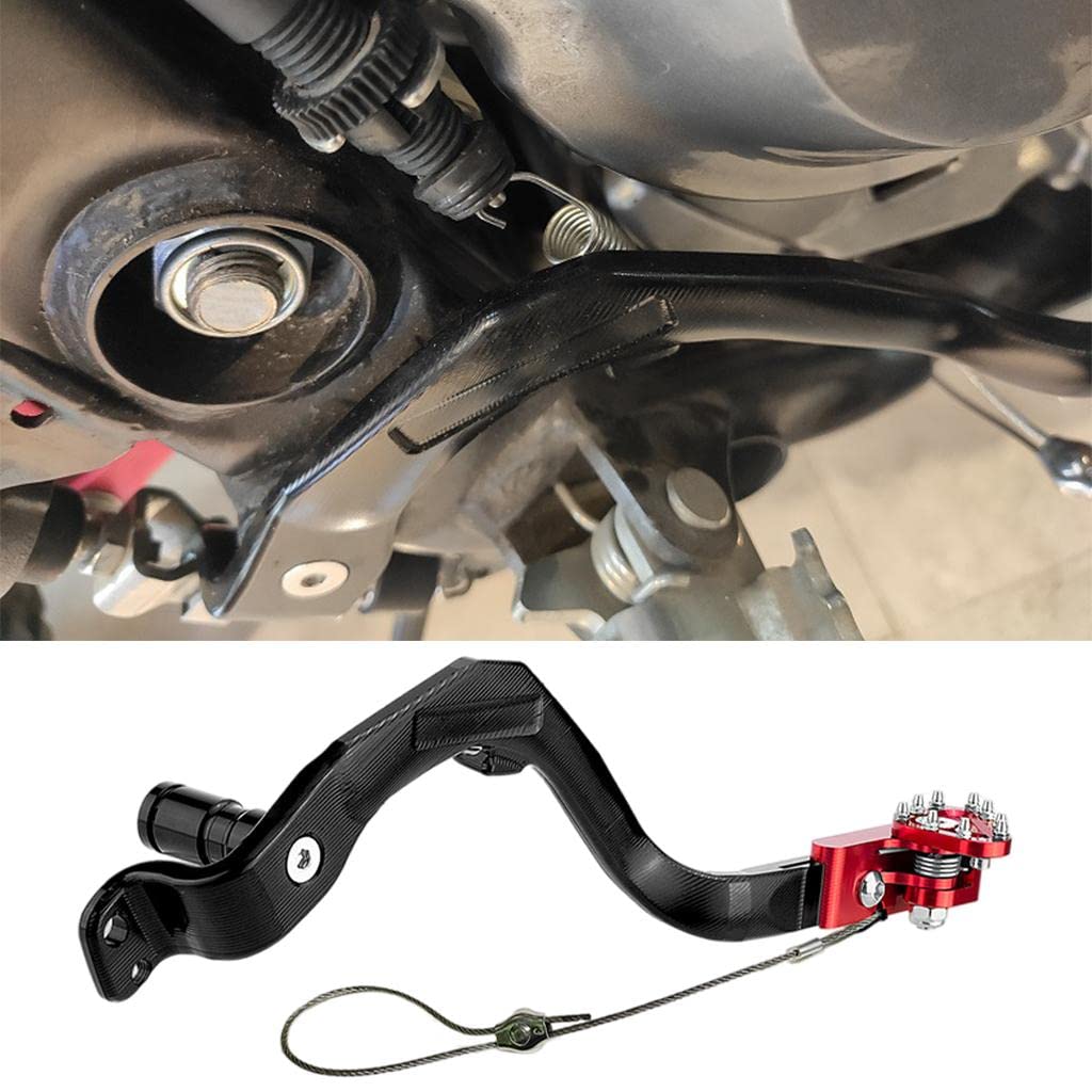 Baoblaze Hinterer Fußbremshebel Motorradzubehör für Crf-300 Crf300L, ROT