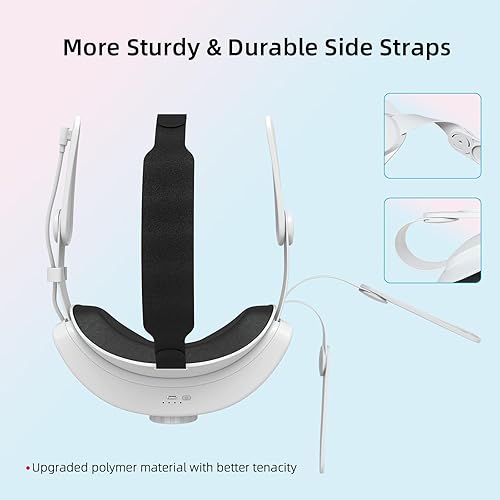 Miniatura 2 de Head Strap with Battery for MetaOculus Quest 3,6000mAh Fast Charging VR Power,Adjustable Elite Strap Replacement Accessories for OculusMeta Quest 3