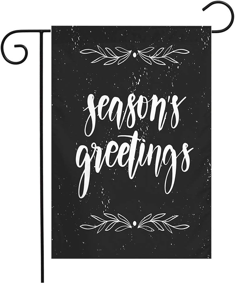 Garden Flag Flag Hand with Drawn Decoration Merry