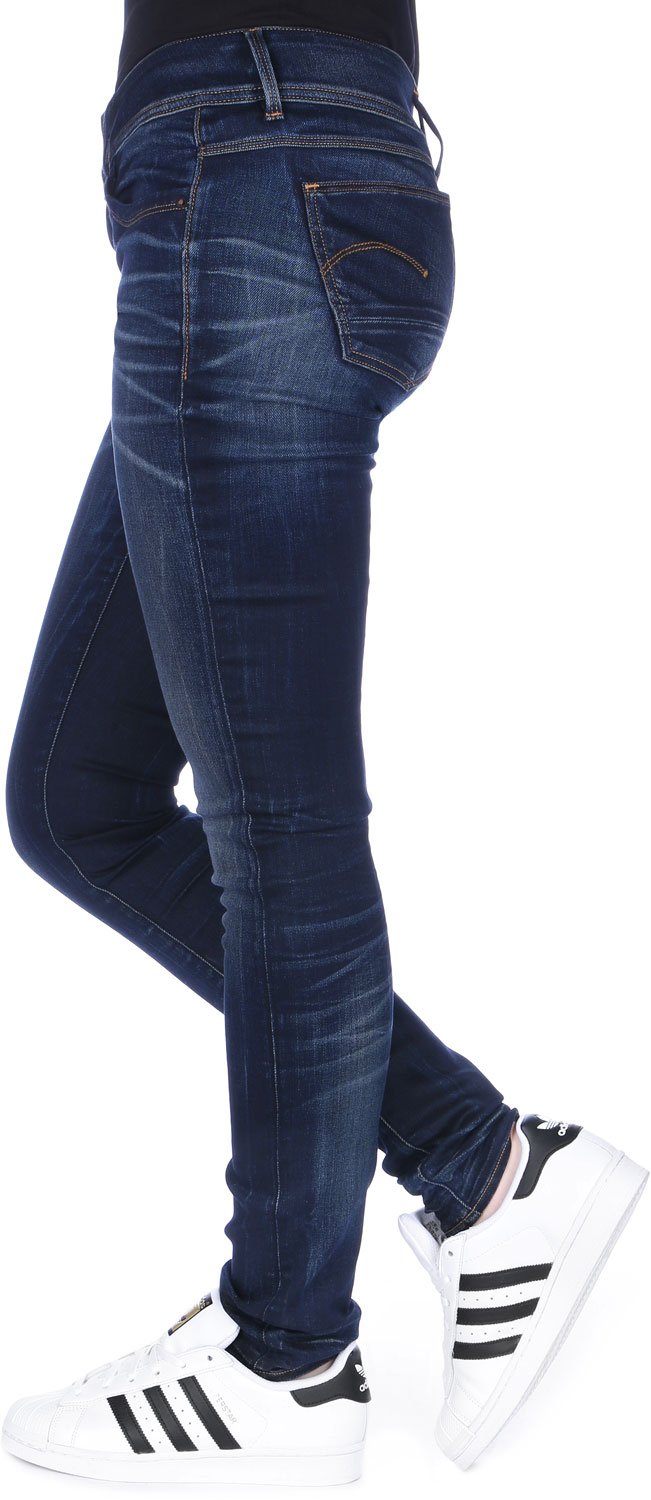G-Star Women's Blue Lynn Mid Waist Skinny Jeans Jeans, (Medium Aged 60885-6131-071), 31W / 32L