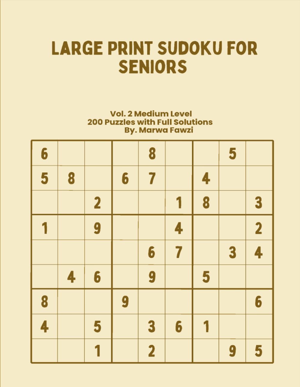 Large Print Sudoku for Seniors: Vol. 2 Medium Level