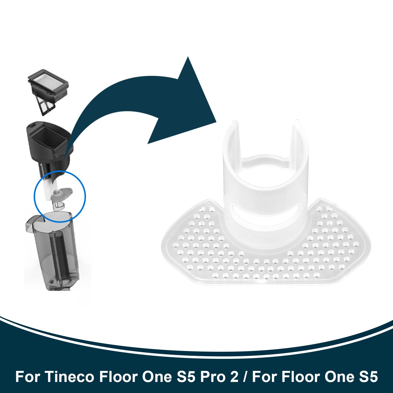 AVAENZO Accessoire Pour Tineco Floor One S5 / S5 Pro / S5 Pro 2 / S5 Extreme, 2 Rouleaux De Brosse 4 Filtres Pièces De Rechange Aspirateurs Secs Et Humides