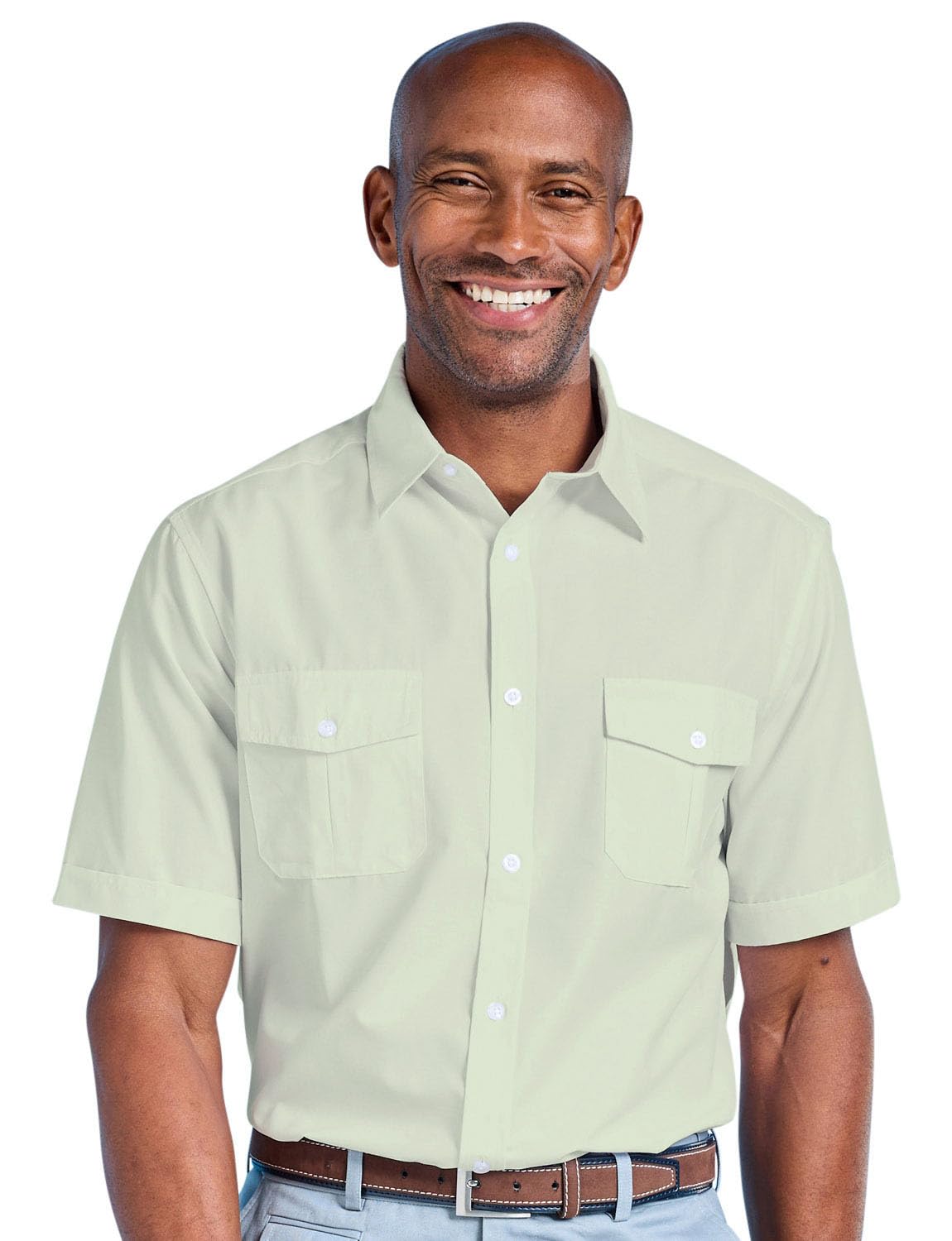 Pegasus Men's Short Sleeve Pilot Shirt Sage XXL