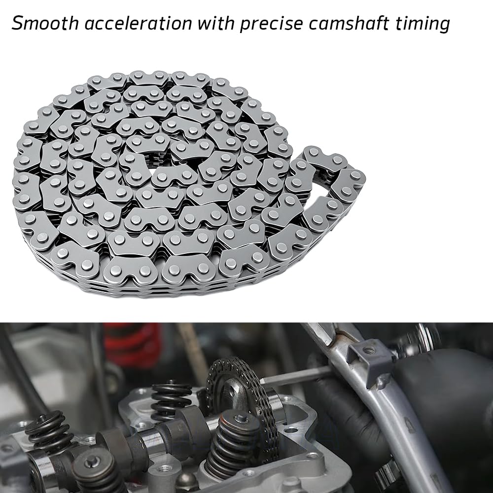 400EX Camshaft Gear Sprocket Timing Chain Kit Compatible with XR400R TRX400X TRX400EX OEM#14321-MN1-670 14322-MAN-620