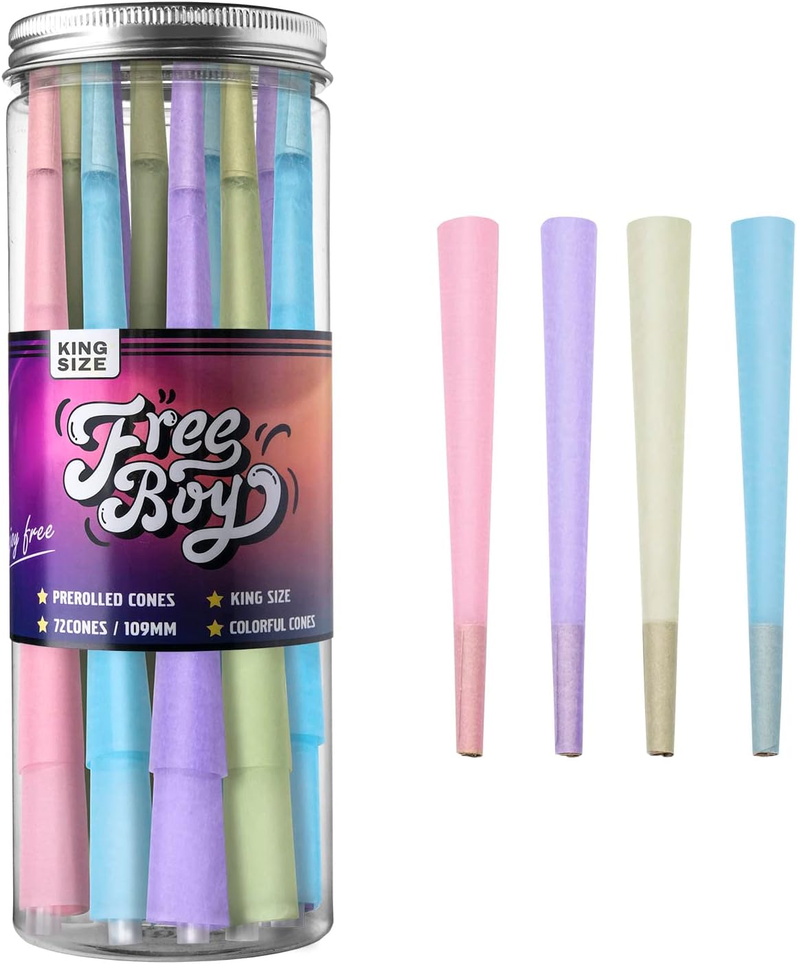 72 Pack 100 Euro Bill Pre Rolled Cones,Natural Unrefined Rolling Papers with Tips,109mm King Size Pre-Rolled Cones - Image 10