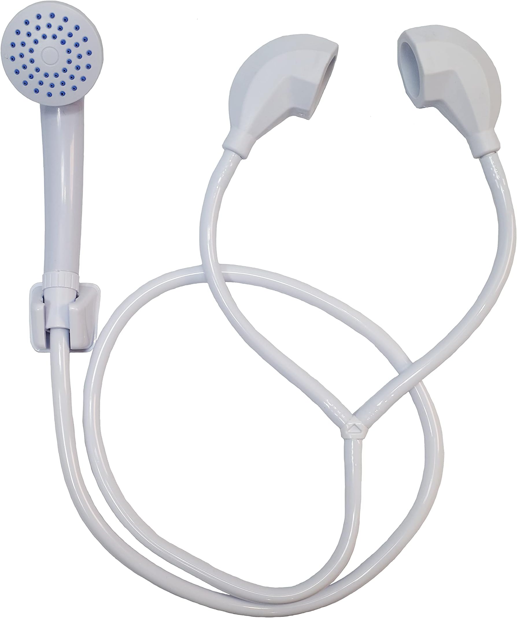 Portable Shower | Push On Tap Shower Head and Hose | Shower Attachment for Bath Taps | | Dog Shower | Camping Shower (1.7M Long. Fits a 4cm Wide Hot & Cold Tap)