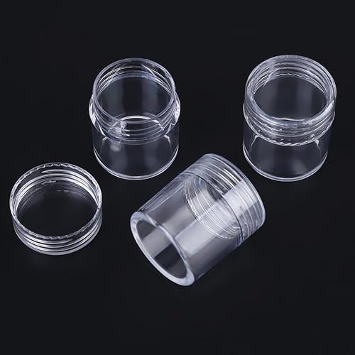 Miniatura 8 de Walfront Joyero de plástico caja organizadora de cuentas de joyería caja de almacenamiento con 30 tarros de almacenamiento contenedor de