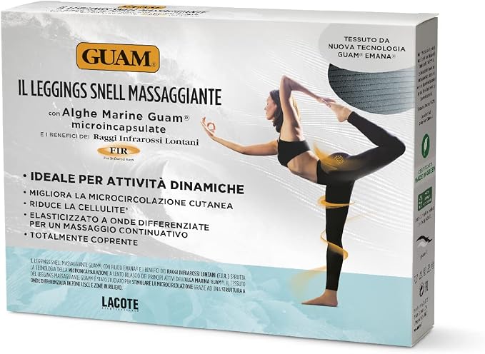 Guam Leggings Snell Massaggiante S - M (42-44), Nero : Amazon.it: Bellezza