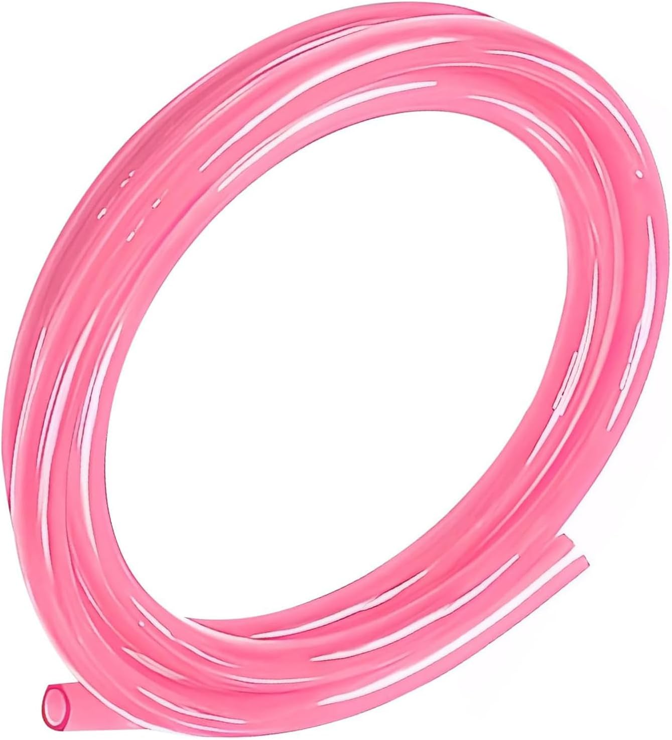 Fuel Vent Line, 118.11" Rubber Fuel Carburetor Vent Hose Line, Leak-proof Seal Petrol Hose Replacement, for ATV, Dirt Bike, Go Kart, Moped Pocket Bike (Pink)