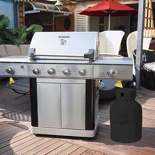 Miniatura 5 de Cubierta para tanque de propano de 20 libras, cubierta protectora para latas de gas propano ventilado, bolsa de almacenamiento de botellas de