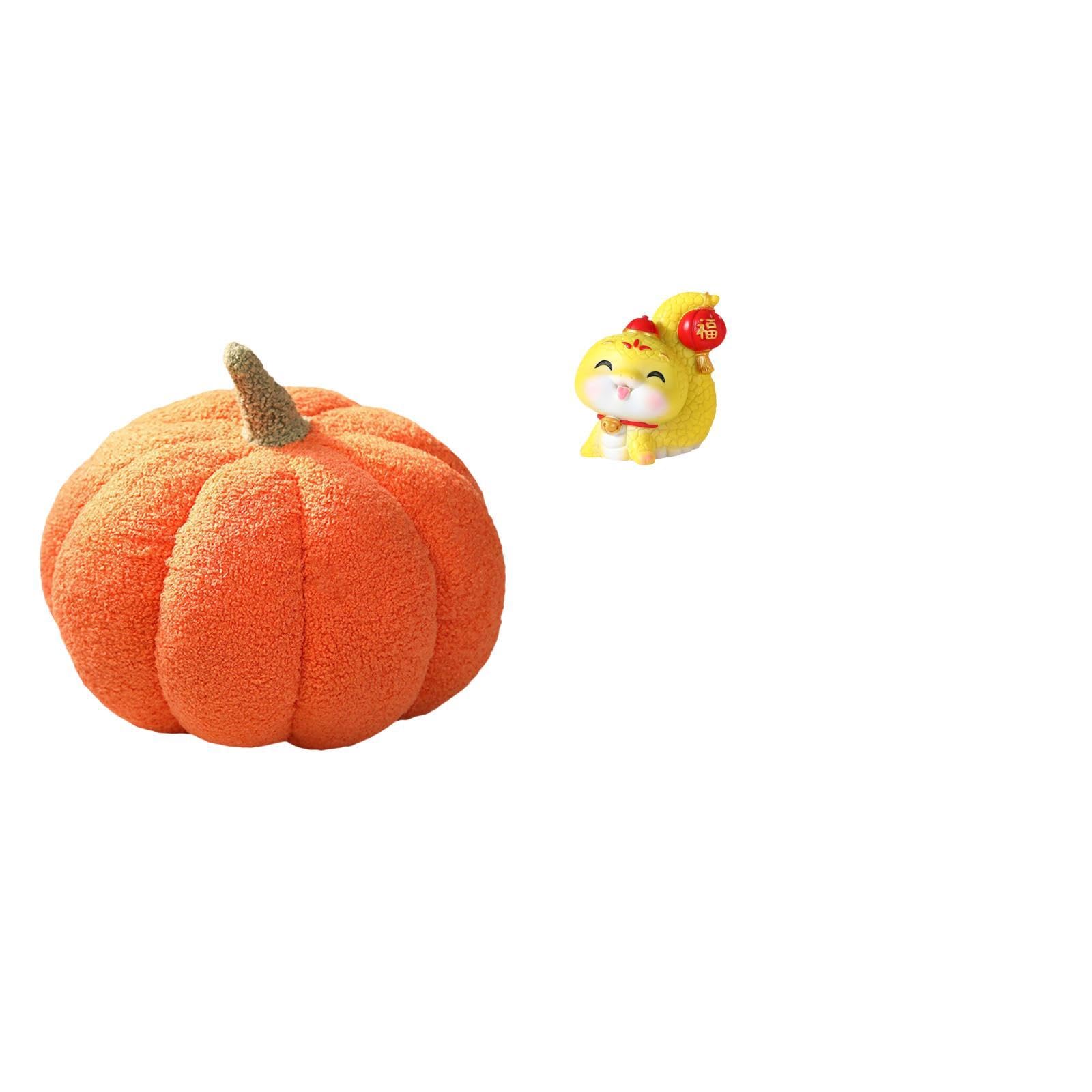 Pumpkin Plush Cushion and Resin Figurine Set for Bedroom Sofa Tabletop Shelf Centerpiece Home Decor Gift|Home & Garden | Home D?©cor | Pillows-image-16