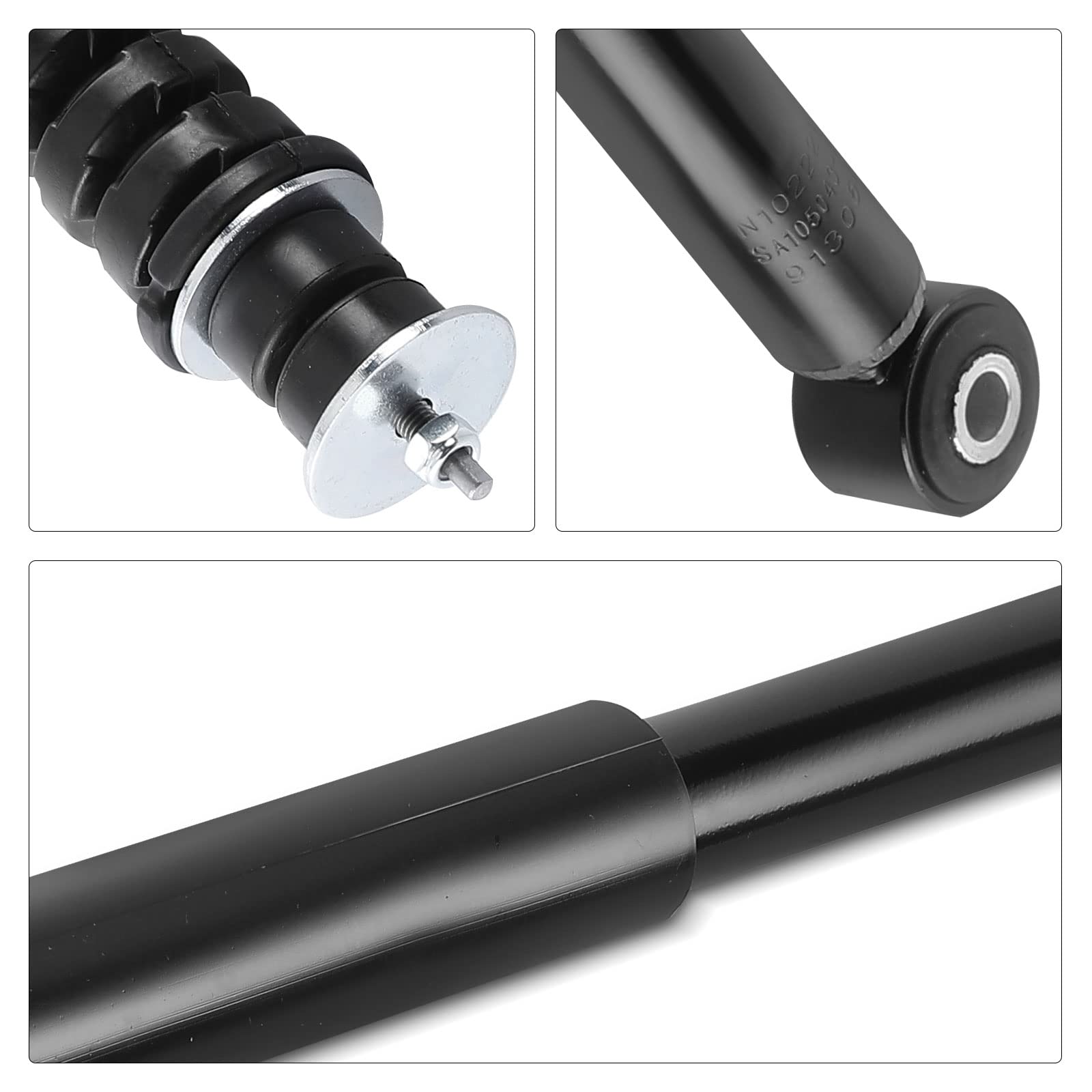 Frankberg 2 amortiguadores traseros izquierdos y derechos, presión de gas de 667 mm, compatible con Duster HM Duster HS Duster Kasten Replace# 343827,562105043R