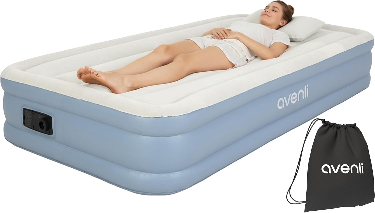 AVENLI Luftmatratze selbstaufblasend Twin-Size 191x99x33 cm
