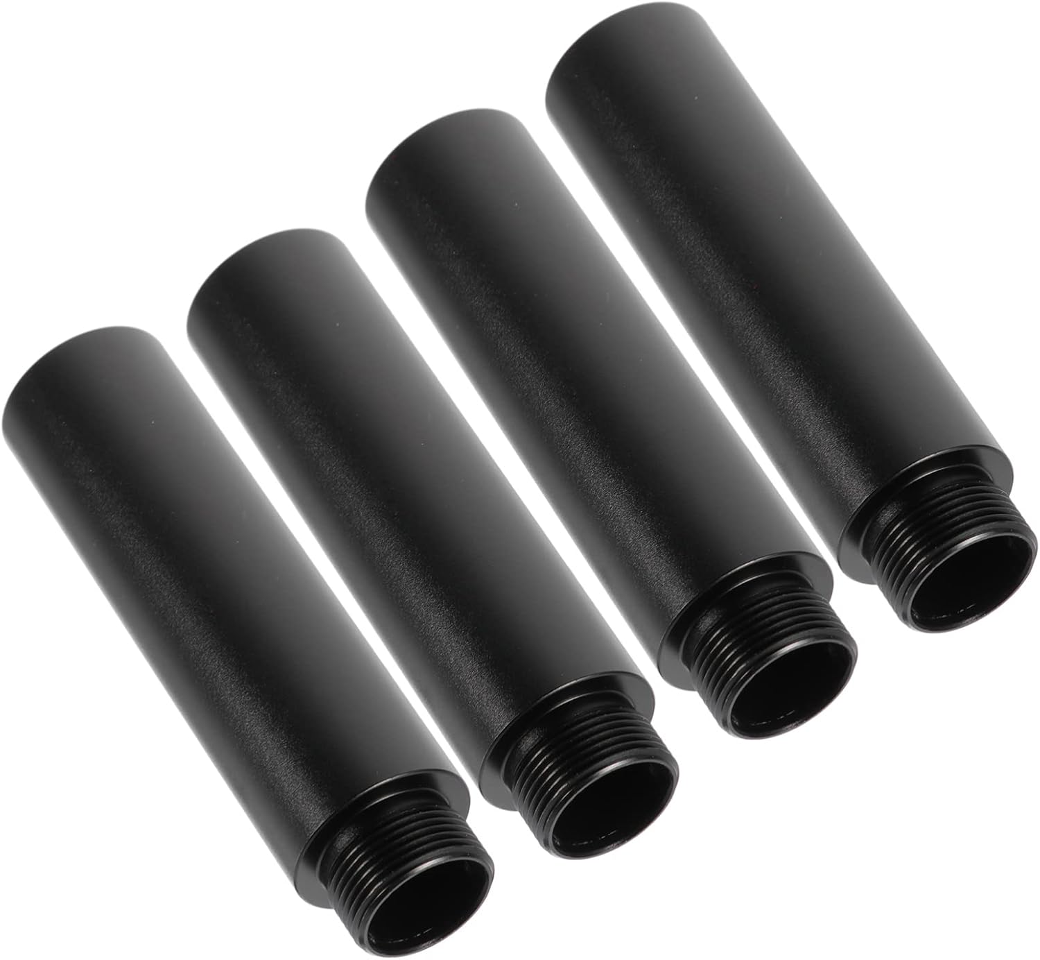 Vaguelly 4pcs Mic Stand Extension Tube Easy Mounting Arm Stand Extension Rod for Improved Height for Better Recording and Use