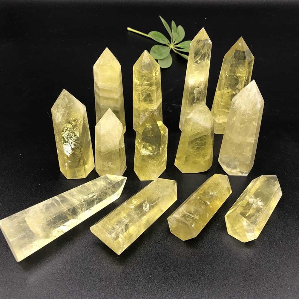 Zdrowie i gospodarstwo domowe naturalny cytryn kwarc kryształ obelisk różdżka punkt leczniczy 1 kg 10-15X