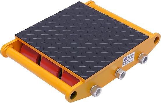 Heavy Duty Machine Dolly Skate Machinery Roller Mover 15t 33000lbs Capacity Cargo Trolley 9 rollen Skates Industrial Machinery Mover Rotating Roller All-Steel Construction Warehousing Transportation