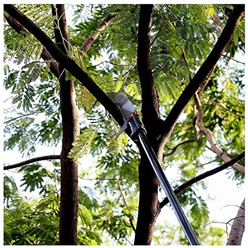FZYE Extendable Pruning Saw,Foot Pole Pruning Saw/Long Extension Pole Saw/Telescopic Tree Pruner Pole/Extendable Limb Saw and Trimmer Working Height Extendable Gardening Tool,5.4M - Image 5