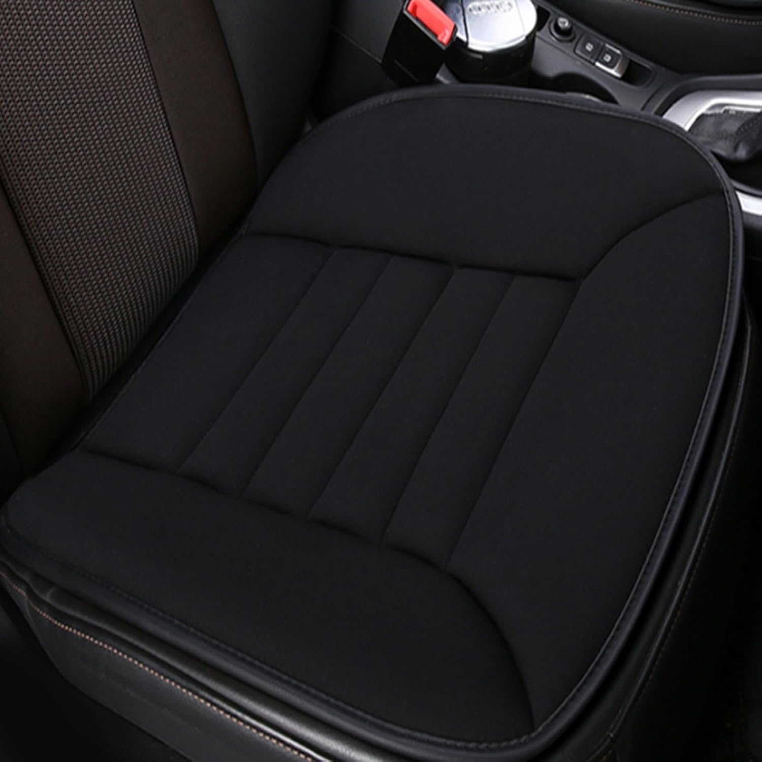 Coussin Rehausseur Siège Voiture pour Kia Carens II (FJ), Coussin d’Augmentation de Hauteur avec Mousse à Mémoire de Forme,Antidérapant et Respirant,Mysterious Black