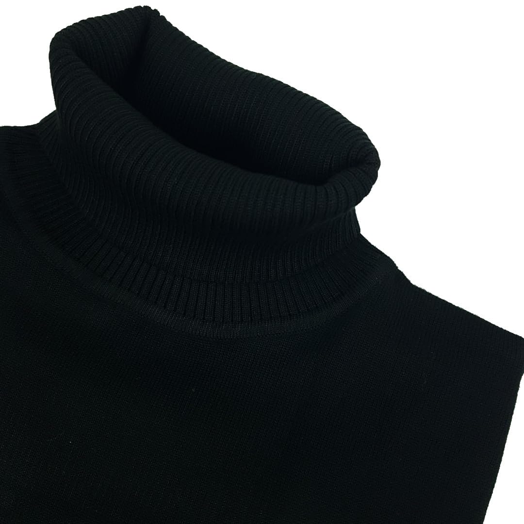 Coveri Maglia Maglione da Uomo Dolcevita a Collo Alto Rasato Tinta Unita M L XL XXL 3XL