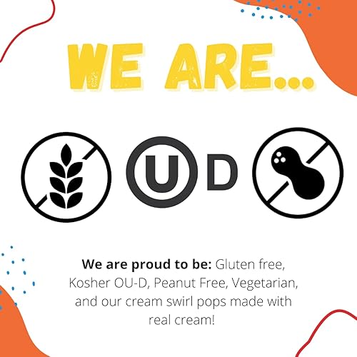 Miniatura 5 de Bolsa de paletas de remolino de crema de crema de naranja de 10 quilates (crema anaranjada)