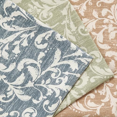 Jinchan Floral Valance Curtain For Kitchen Living Room Farmhouse Vintage Flower Taupe Valance Room Darkening Bedroom Window Treatment Privacy Thermal Insulated Drape Rod Pocket 1 Panel 16 Inch thumb #7