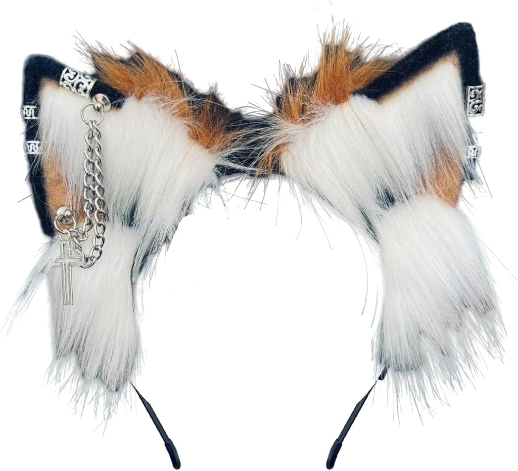 Cat Cosplay Ears Cat Ears Headbands Clips Accessories Punk Gothic Cross EK12-EK28