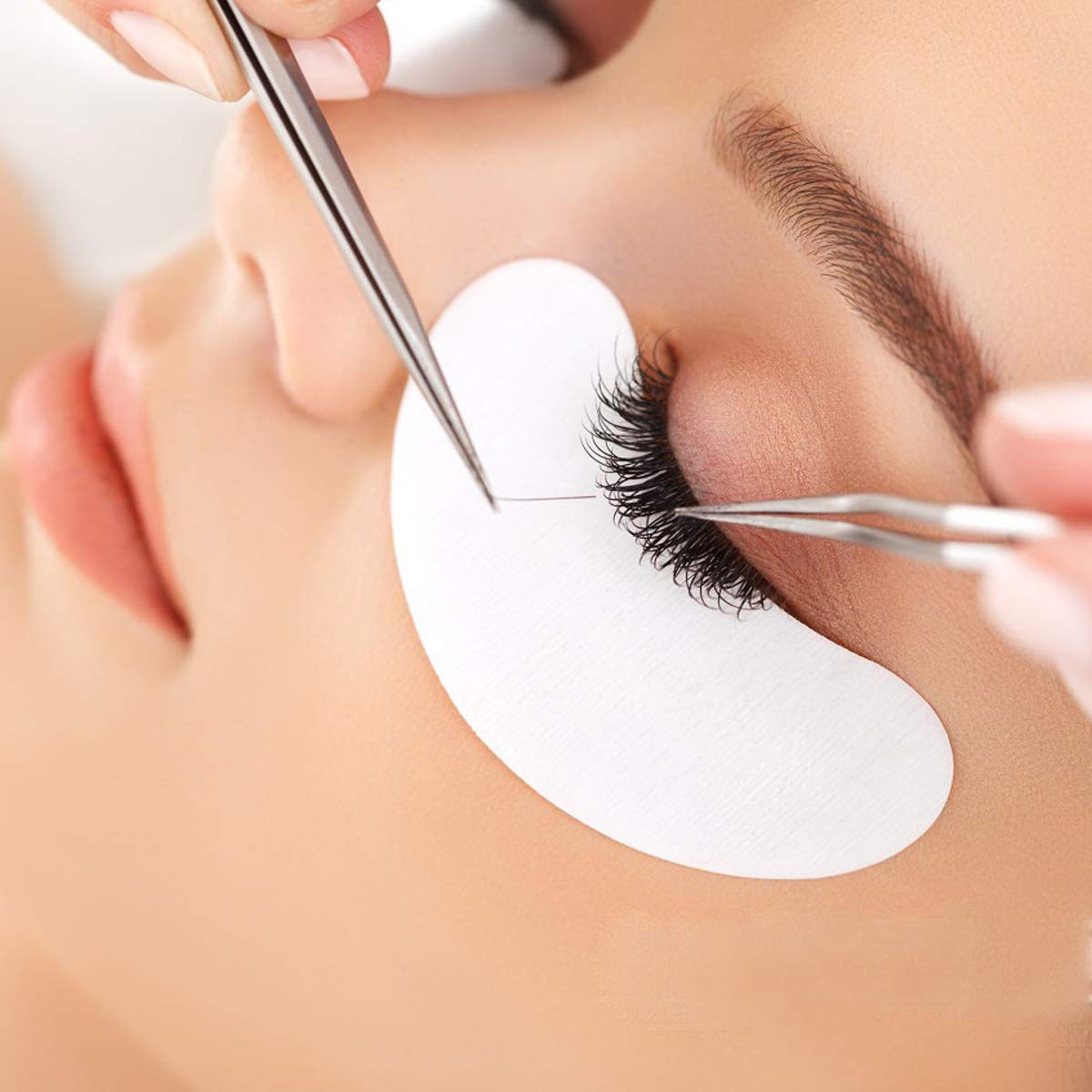 50 Paio Patch Extension Ciglia Gel Cerotto Eye Gel Patches Senza Pelucchi Cerotti Gel per Estensioni Ciglia Adesivi Eye Pads