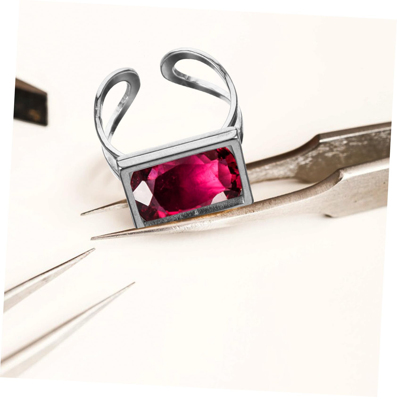 STOBOK 30 Pièces Anneau De Support Inférieur De Gemme De Temps Fournitures De Fabrication D'Anneaux Base De Bague Base De Bague Pour Bijoux Ébauches De Lunette De Lunettes De