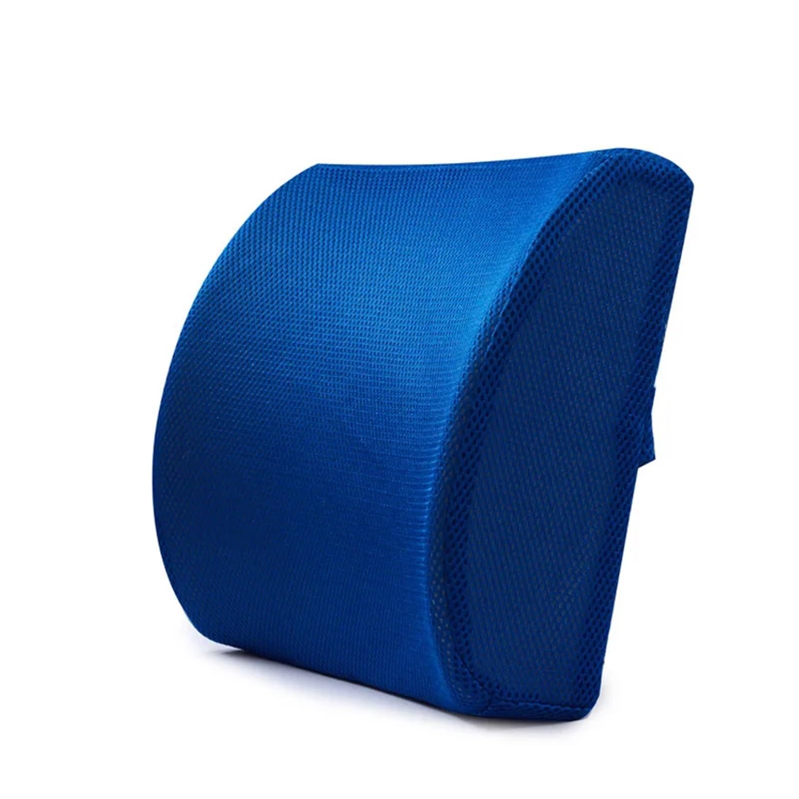 Rynzo scar seat cushion Car Lumbar Support Cushion Memory Foam Waist Pillow Auto Seat Back(Blue)