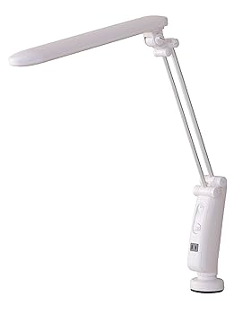 コンセント付きのLEDスタンドライト LED学習スタンドライトコンセント付き7Wホワイト｜YAZAWA