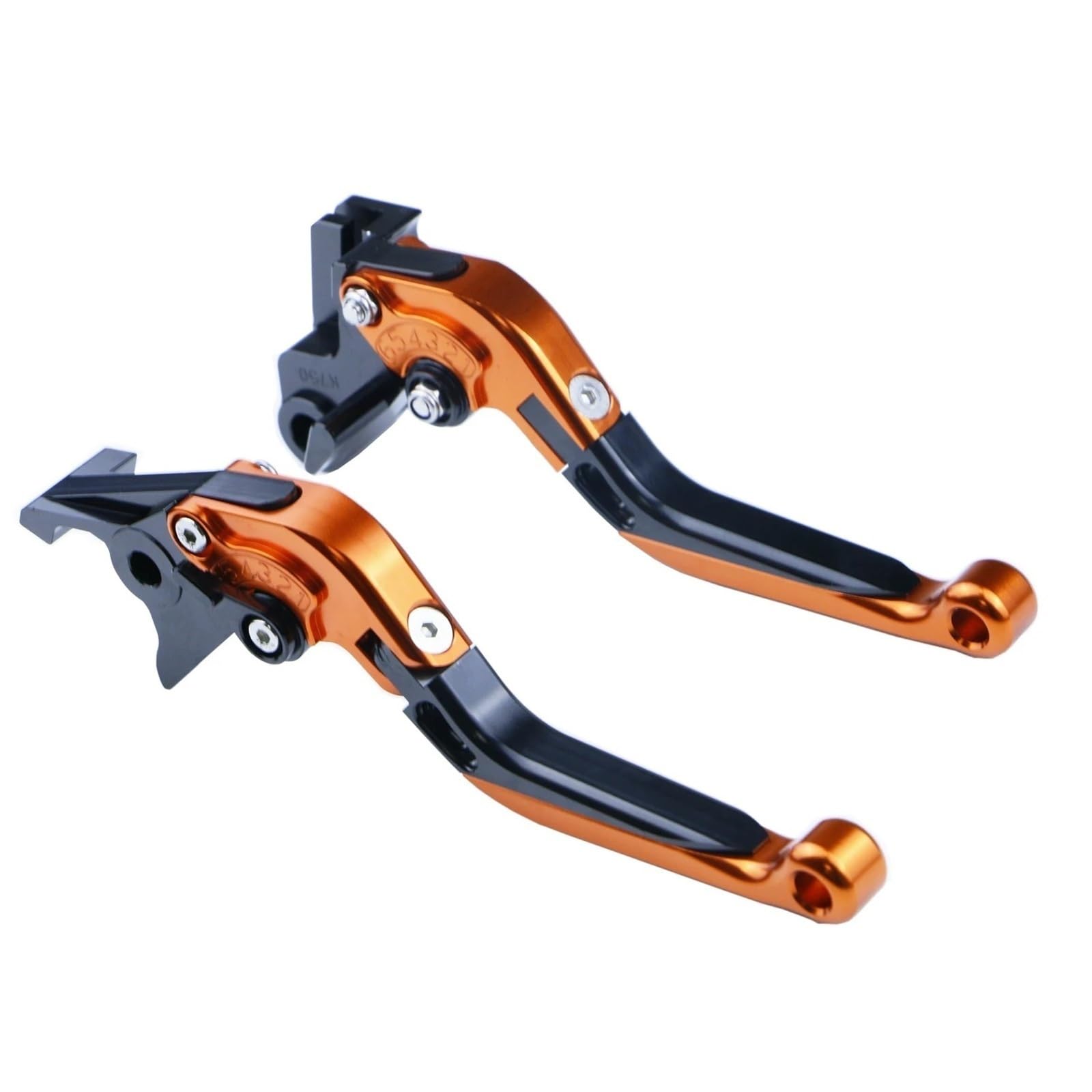 KKMNAIF for Z1000/R Z900RS Z1000SX N-JA 1000 Tourer ZX6R 636 Motorcycle Handlebar Extendable Adjustable Clutch Brake Levers Motorcycle Brake Lever(Orange)