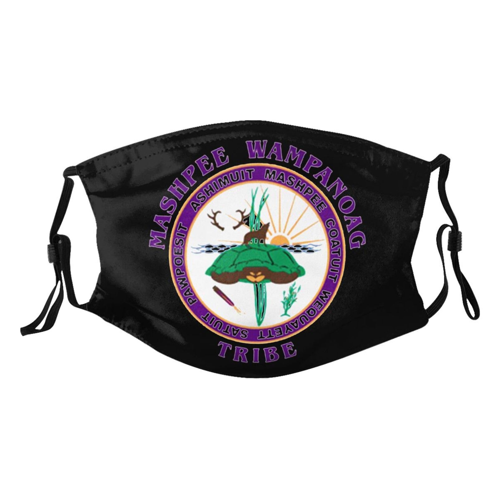 Wampanoag Flag Adult Dust Mask Adjustable Dust Face with 2 Filter35