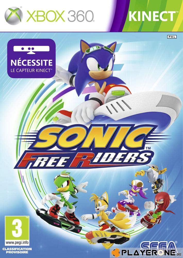 Sonic Free Riders jeu Kinect Xbox 360 course de hoverboard
