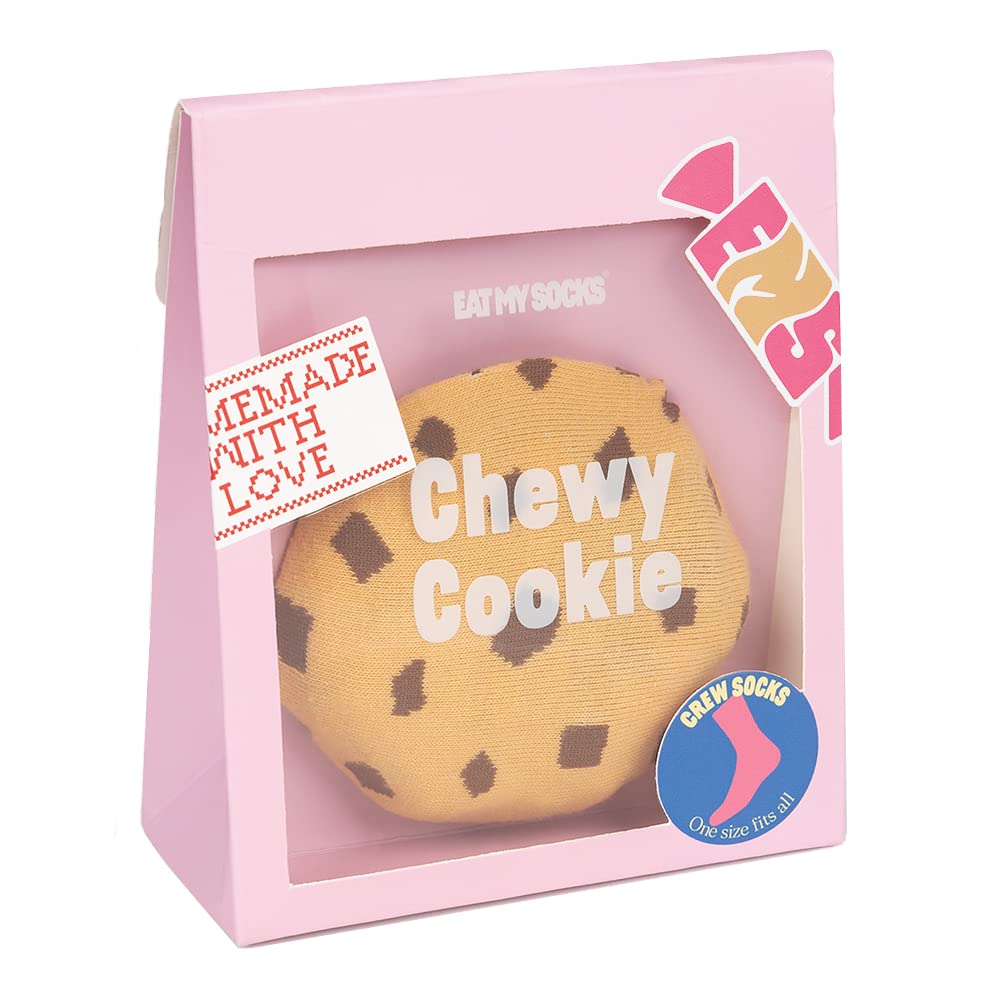 Eat My Socks Novelty Unisex Adults One Size Chewy Cookie Biscuit Socks - 1 Pair