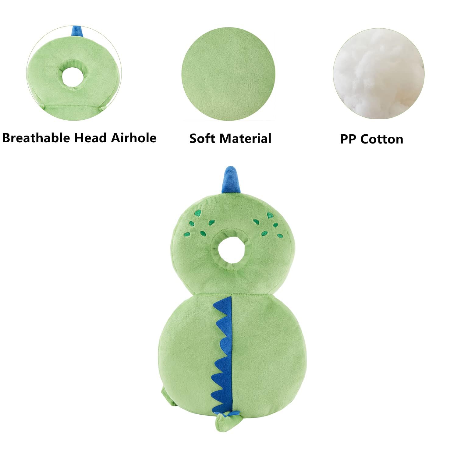 Baby Back Potection - Almohadilla protectora de seguridad para niños pequeños, mochila para gatear y caminar, almohadilla de seguridad ajustable para niños y niñas