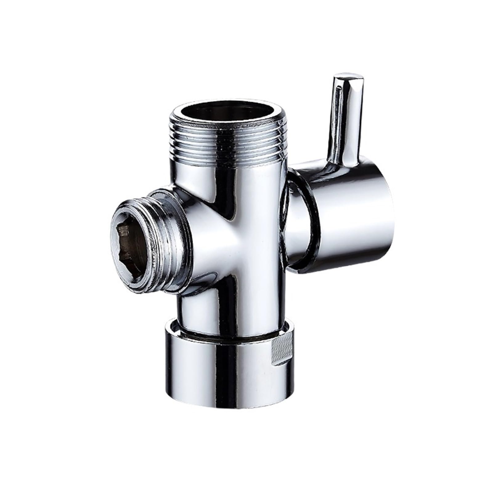 Vanne de dérivation de douche 3 voies laiton G3/4 femelle 20mm et double sortie G1/2 mâle