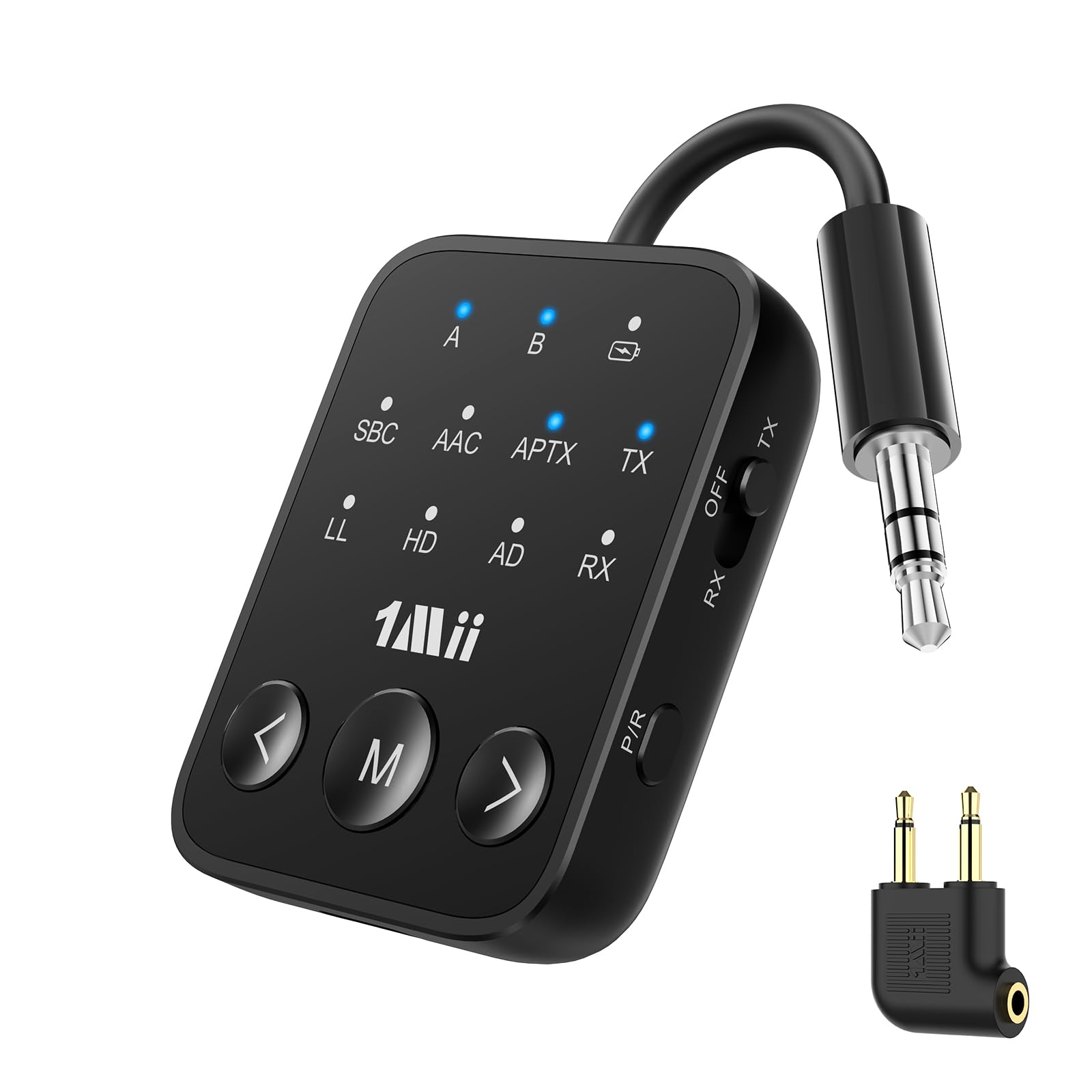 Amazon.com: 1Mii Bluetooth 5.3 Transmitter Receiver, Dual Link for