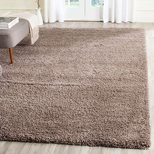 Image of Imra Carpet 8x10 feet for Living Room Handwoven Fluffy Shag Collection with 2 inch Thickness (240X330 cm) Color Beige