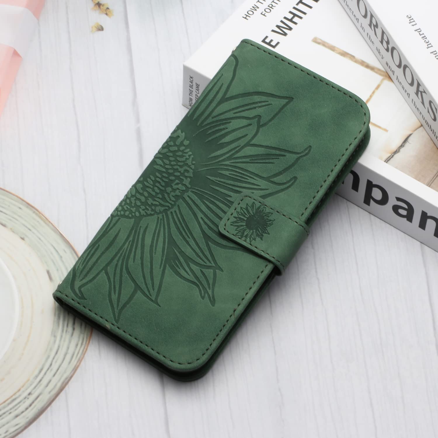 SIYOPINPFY Billetera Funda Para Google Pixel 7 Con Ranuras Para Tarjetas, Cartera De Cuero PU Caso