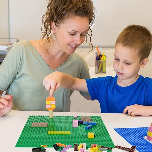 Miniatura 2 de Paquete de 16 placas base clásicas, 32 x 32 tableros de construcción compatibles con todas las principales marcas, placas de construcción para