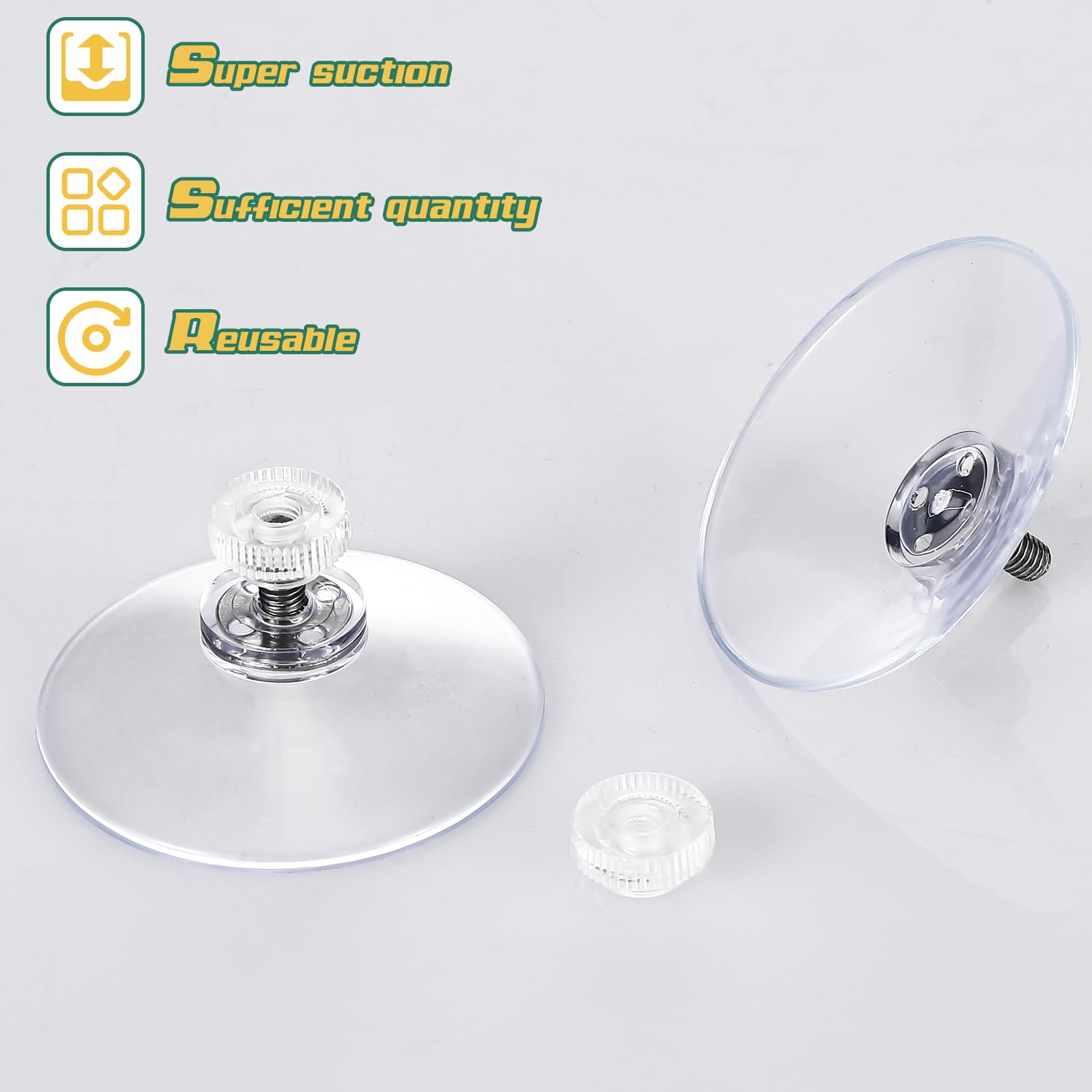 30 okrągłych przyssawek z tworzywa sztucznego 50mm przyssawki z nakrętką śrubową mocne PVC uchwyt na gwint ssący klej do szkła tkanina cień samochód ściana drzwi okna