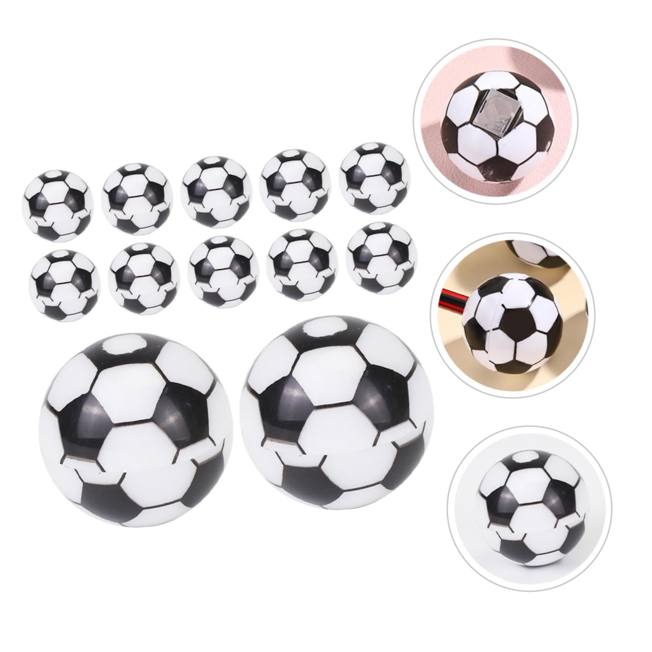 DOITOOL 4 Sätze Fußball Bleistiftspitzer Handspitzer Für Studenten Büroaccessoires Effektives Schärfen Schreibutensil Für Schule Und Büro 20 Stück * 4