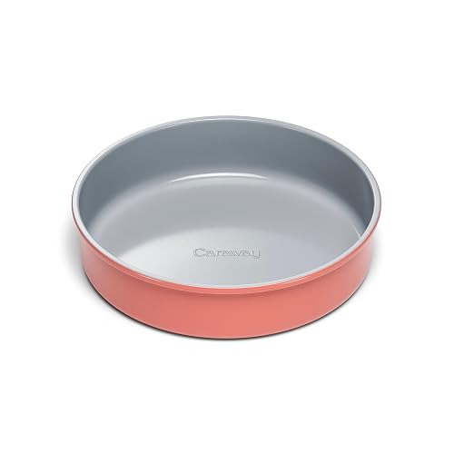 Caraway Non-Stick Ceramic-Coated 9' Circle Pan | Naturally Slick Ceramic Coating, Non-Toxic, PTFE and PFOA Free, Perfect
