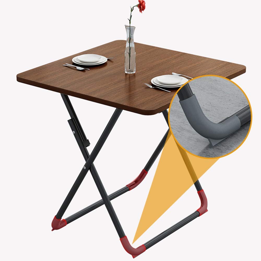 Opvouwbare tafel, vierkante eettafel, salontafel, studeertafel, draagbare picknicktafel, 60x60×50cm, 7 kleuren (kleur: B