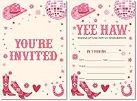 Vista 12 de Soiceu Safari Wild One - Invitaciones de primer cumpleaños con sobres, juego de 20 animales de la selva para niño