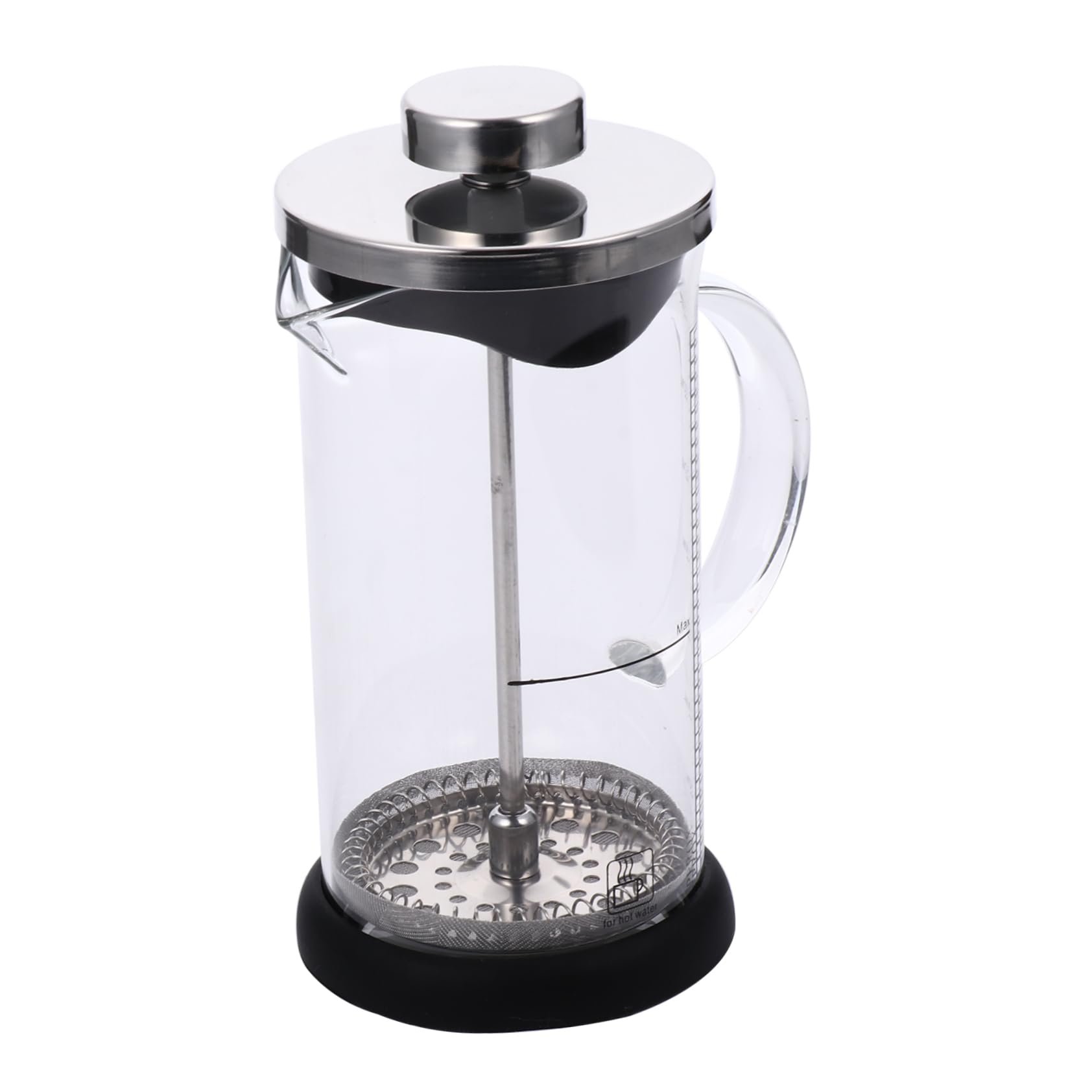 ABOOFAN 1pc Heat Resistant Stainless Pot with Scale Coffee Press for Tea Water and Juices for Home Office and Parties Capacity