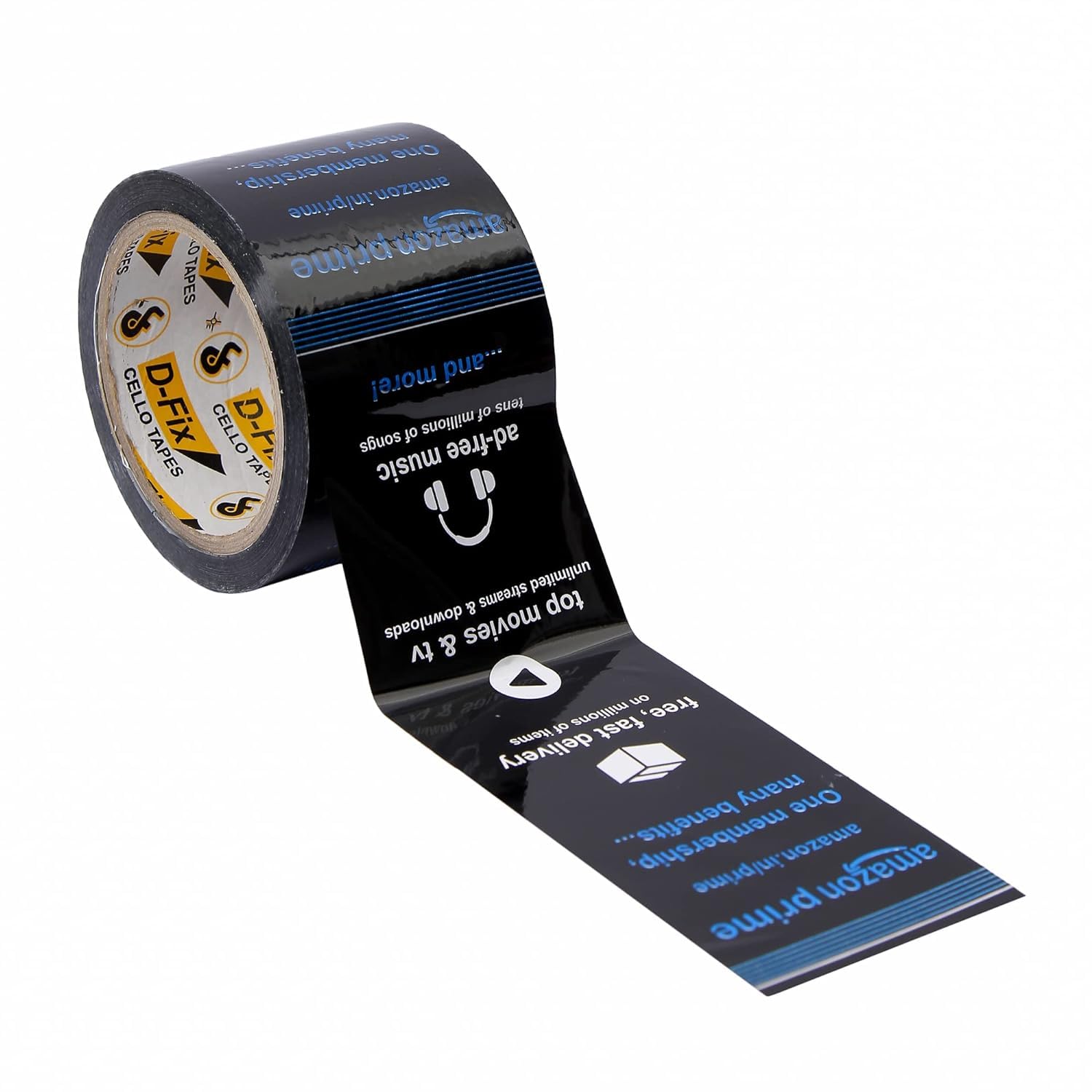 D-fix Amazon Printed Prime Tape - Black Color -65 Meters in Length - 72mm / 3" Width - 1 Rolls Per Pack - BOPP Amazon Packing Tape for Packing Boxes (B0CJJVG7V7) Amazon Price History, Amazon Price Tracker