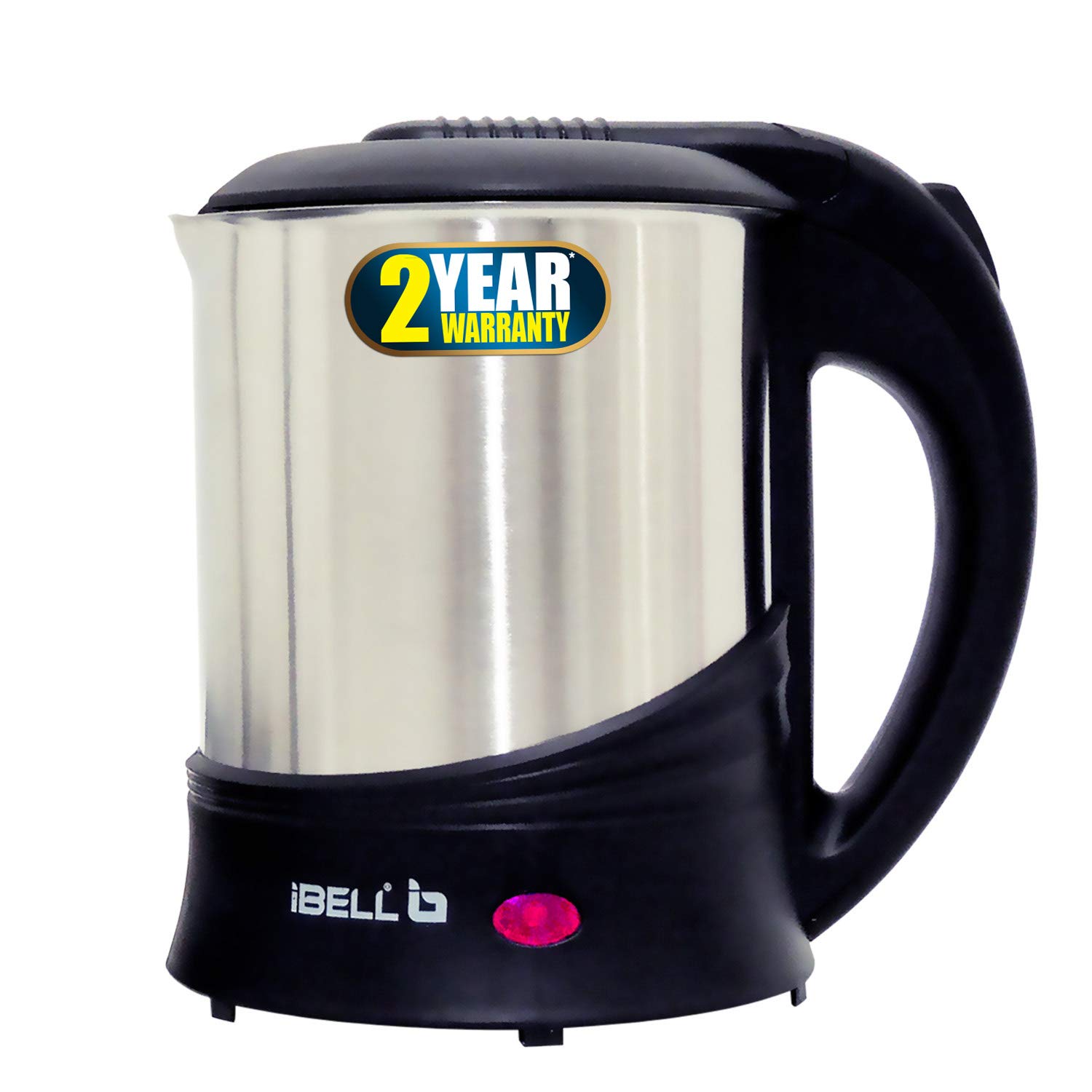 iBELL SEK110 Highly Polished Stainless Steel Electric Kettle 1.0 Ltrs